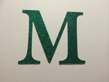Large Die Cut Glitter Cardboard Letter or Number - 4 Inch / 10cm