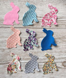 Iron On Bunny Rabbit - Easter Bunny Appliqué - 4 Inches /10cm Tall