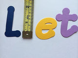 Cardboard / Cardstock Uppercase / Lowercase Letters - 2 inches / 5cm tall
