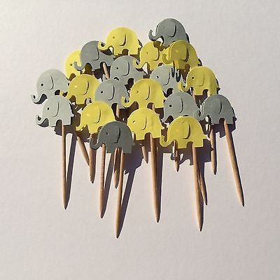 Elephant cupcake toppers