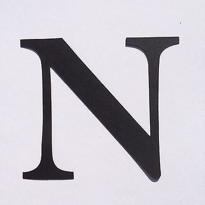 4 inch/10cm Adhesive Cardboard letter or number - Card Stock Sticker Letter
