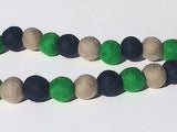 100% Wool Felt ball Pom Pom Garland Bunting