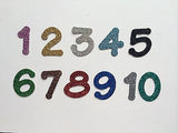 Little Glitter Cardboard Letters - 1 Inch / 2.5cm tall