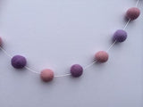 100% Wool Felt ball Pom Pom Garland Bunting