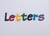 Cardboard / Cardstock Uppercase / Lowercase Letters - 1 inch / 2.5cm tall