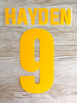 Large Heat Transfer Vinyl Letters and Numbers - Choose your Font and Colour!