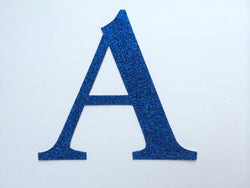 Large Die Cut Glitter Cardboard Letter or Number - 4 Inch / 10cm