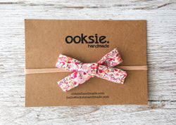 Floral Liberty Fabric Hand Tied Bow - Rebecca