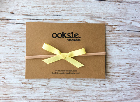 Lemon Drop Grosgrain Ribbon Bow