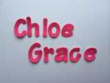 2 inch Die Cut Felt Letter Sticker, with peel-off adhesive