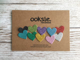 Little Glitter Cardboard Letters - 1 Inch / 2.5cm tall
