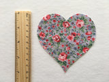 Fabric Heart - Iron on Appliqué