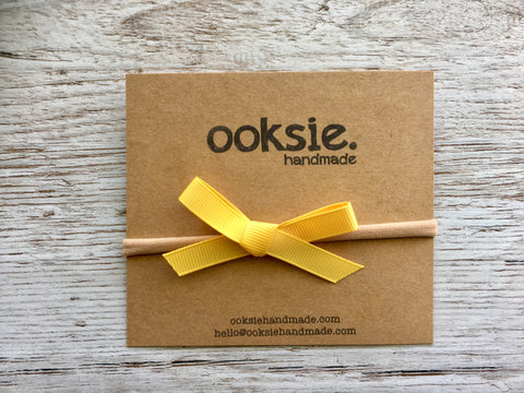 Daffodil Grosgrain Ribbon Bow