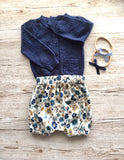 Navy Grosgrain Ribbon Bow