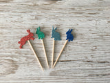 Glitter Easter Bunny Cake Toppers