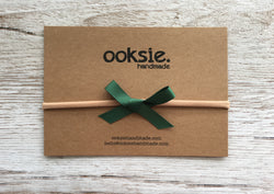 Forest Green Grosgrain Ribbon Bow