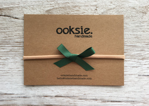 Forest Green Grosgrain Ribbon Bow