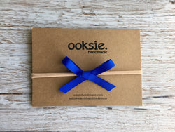 Electric Blue Grosgrain Ribbon Bow