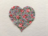 Fabric Heart - Iron on Appliqué
