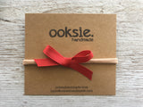 Ruby Red Grosgrain Ribbon Bow
