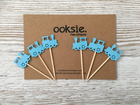 Train cake toppers