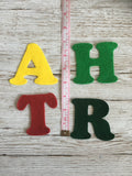 Iron on Felt Letter or Number - 3 inch / 7.5cm tall
