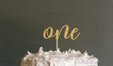First Birthday Cake Topper - One