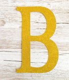Extra Large Adhesive Glitter Cardboard Letter or Number - 10 Inches / 25cm