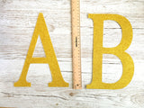 Extra Large Adhesive Glitter Cardboard Letter or Number - 10 Inches / 25cm