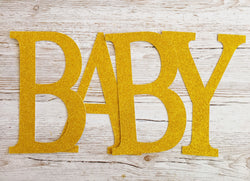 Extra Large Adhesive Glitter Cardboard Letter or Number - 10 Inches / 25cm