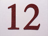 Large Die Cut Glitter Cardboard Letter or Number - 4 Inch / 10cm