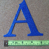 Large Die Cut Glitter Cardboard Letter or Number - 4 Inch / 10cm