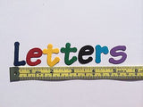 Cardboard / Cardstock Uppercase / Lowercase Letters - 1 inch / 2.5cm tall