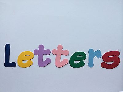 Cardboard / Cardstock Uppercase / Lowercase Letters - 2 inches / 5cm tall