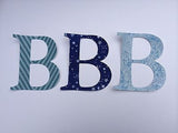 Large Fabric Die Cut Iron-on Letter