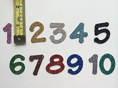 Little Glitter Cardboard Letters - 1 Inch / 2.5cm tall – ooksie handmade