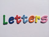 Small Foam Letters - 1 inch