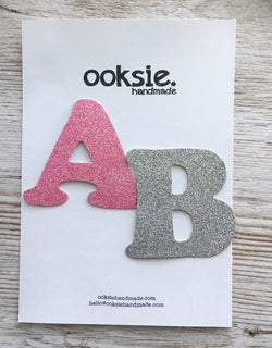 Glitter Cardboard Letter - 3 inches / 7.5cm Tall