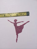 Die Cut Ballerina - Glitter Cardboard