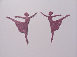 Glittering Ballerina Cut out with Peel off Adhesive