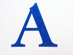 Extra Large Die Cut Glitter Cardboard Letter or Number - 8 Inch / 20cm