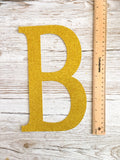 Extra Large Adhesive Glitter Cardboard Letter or Number - 10 Inches / 25cm